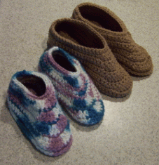 free crochet slippers pattern