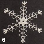 make a crochet snowflake 6
